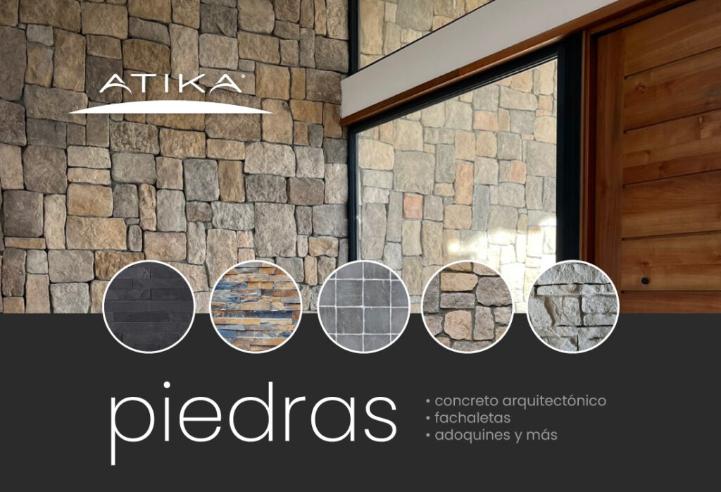 ATIKA- PIEDRAS, look rústico y orgánico para tus espacios