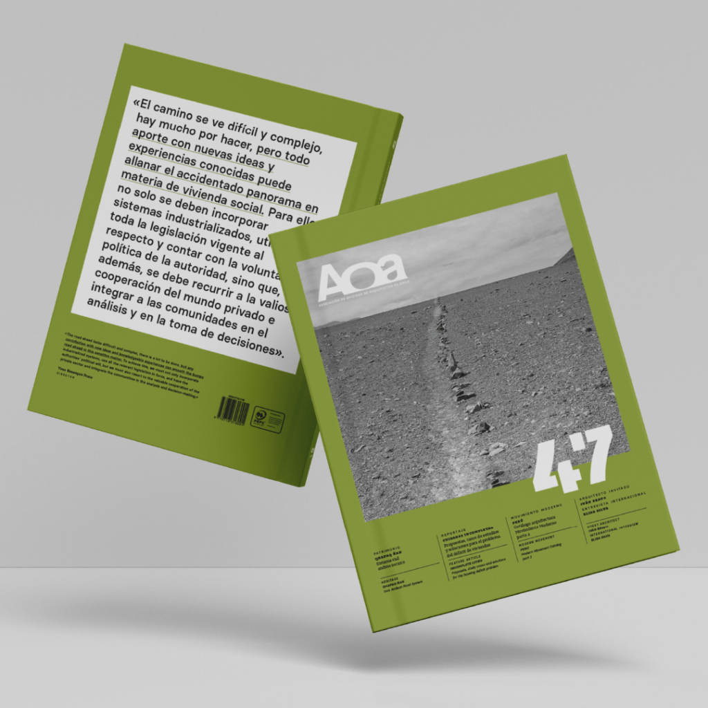 Con una visión constructiva de la emergencia habitacional, AOA presentó su revista #47