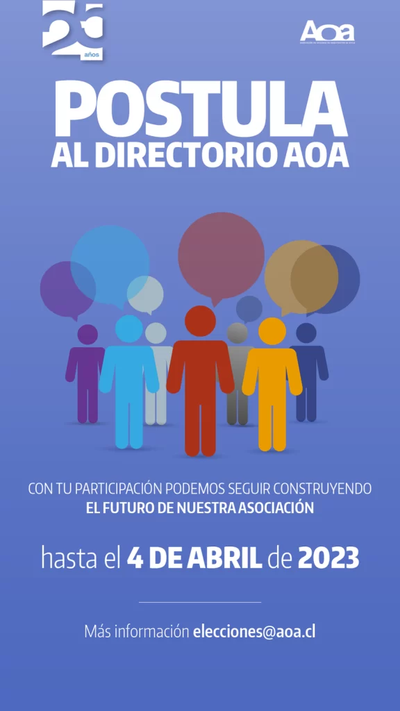 Postula al Directorio AOA periodo 2023-2025 hasta el 04 de abril