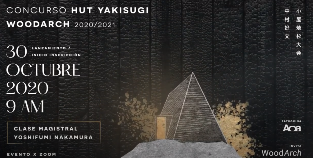 Maestro Yoshifumi Nakamura encabeza la apertura del concurso HUT Yakisugi Woodarch 2020/2021