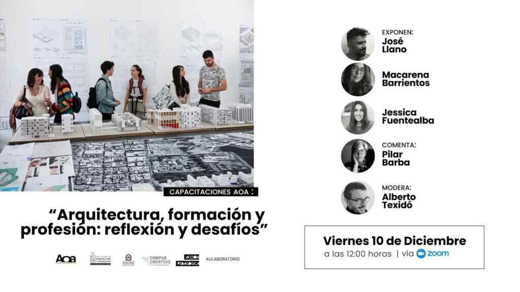 En AOA debatieron sobre la formación de arquitectura en Chile y sus implicancias a nivel profesional